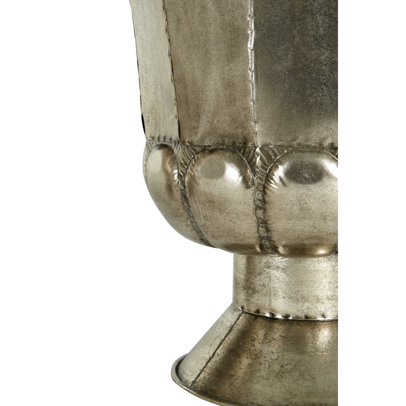 Jitendra Metal Urn Planter, Silver