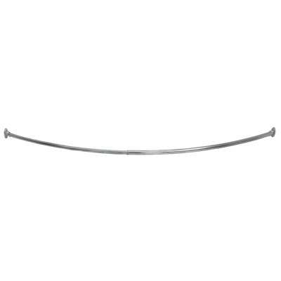 Tringle courbée de rideau de douche ajustable 63 po Design House