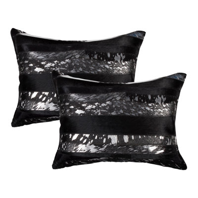 Leather/Suede Throw Pillow