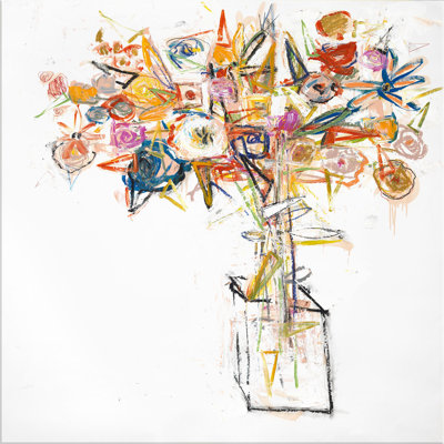 «Bold Bouquet» par Robert Robinson - peinture sur toile tendue