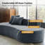 Nerio Modern 240CM Compressed High-Density Foam Sofa With 2 Pillow and No Assembly Needed-847033527