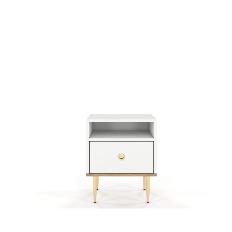 Palacios 44cm W Manufactured Wood Bedside Table