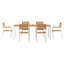 Wood Patio Dining Set with Rectangular Table-526822010-526822011