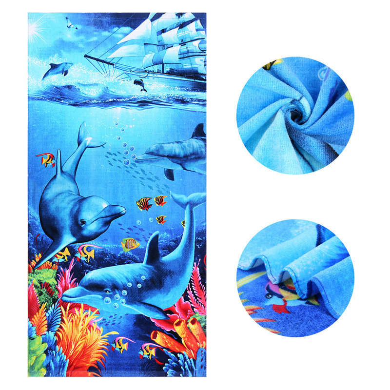 Serviette de plage 100 % coton