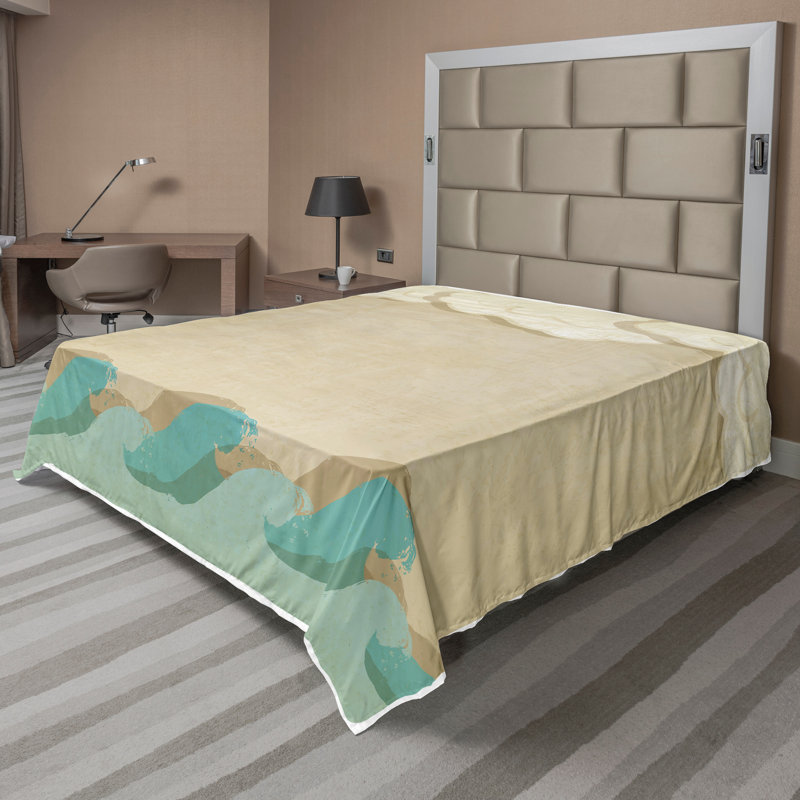 Drap-housse Ambesonne Ocean Top, Très grand californien