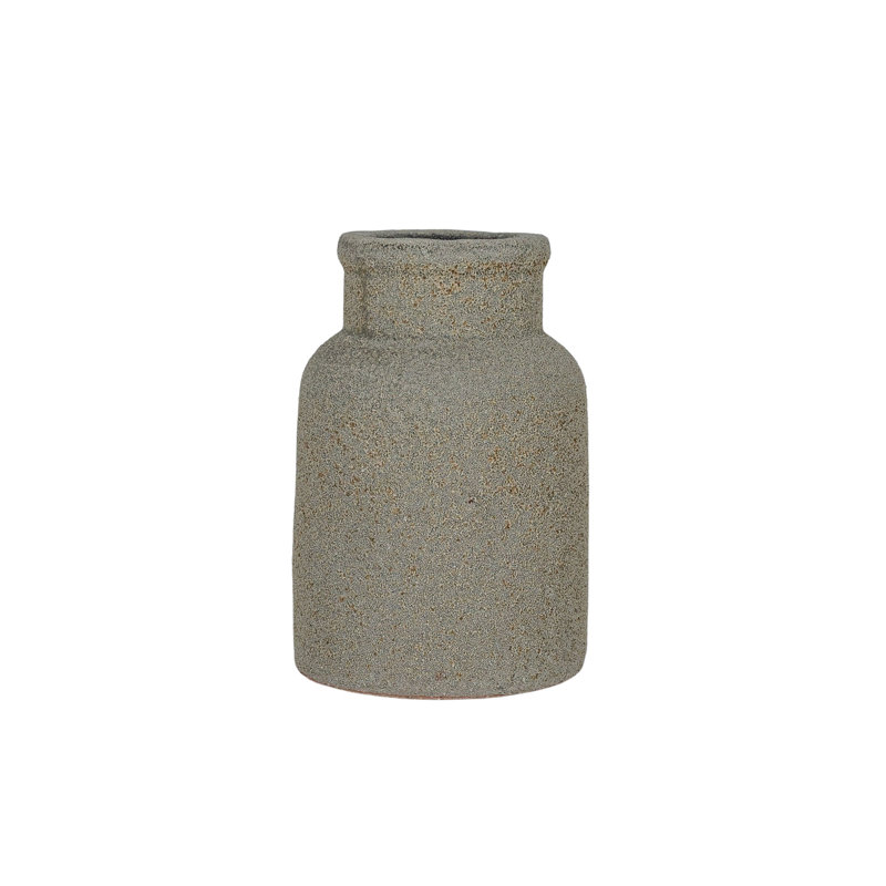 Distressed Gray Ceramic Tabletop Bud Vase
