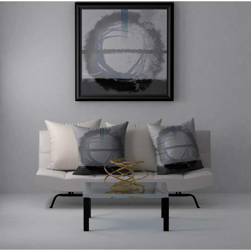 Abstract Reversible Throw Pillow, 20" x 20"