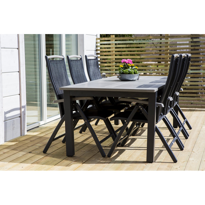 Amariyah Butterfly Leaf Dining Set, Black