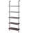 Industrial Square Pipe Shelf 5 Tier 11.8in Wall-Mount for Bedroom-551399642-551399636