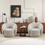 Ensemble de chaises pivotantes rembourrées 33 po pour une personne, convient aux salons et aux chambres à coucher (ensemble de 2)-2005088081