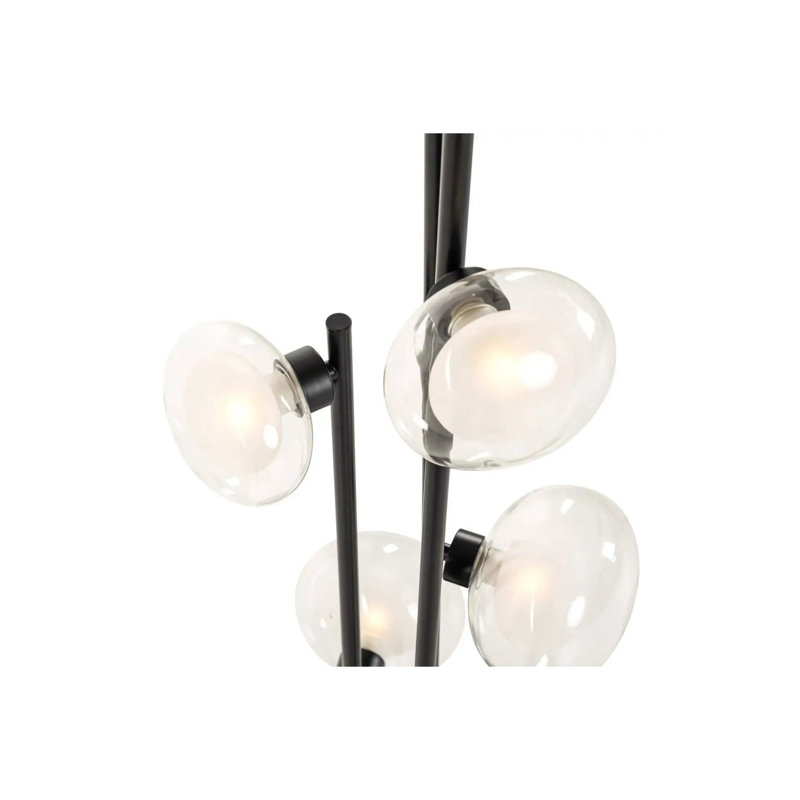 Lampe sur pied à branches 55 po, Noir