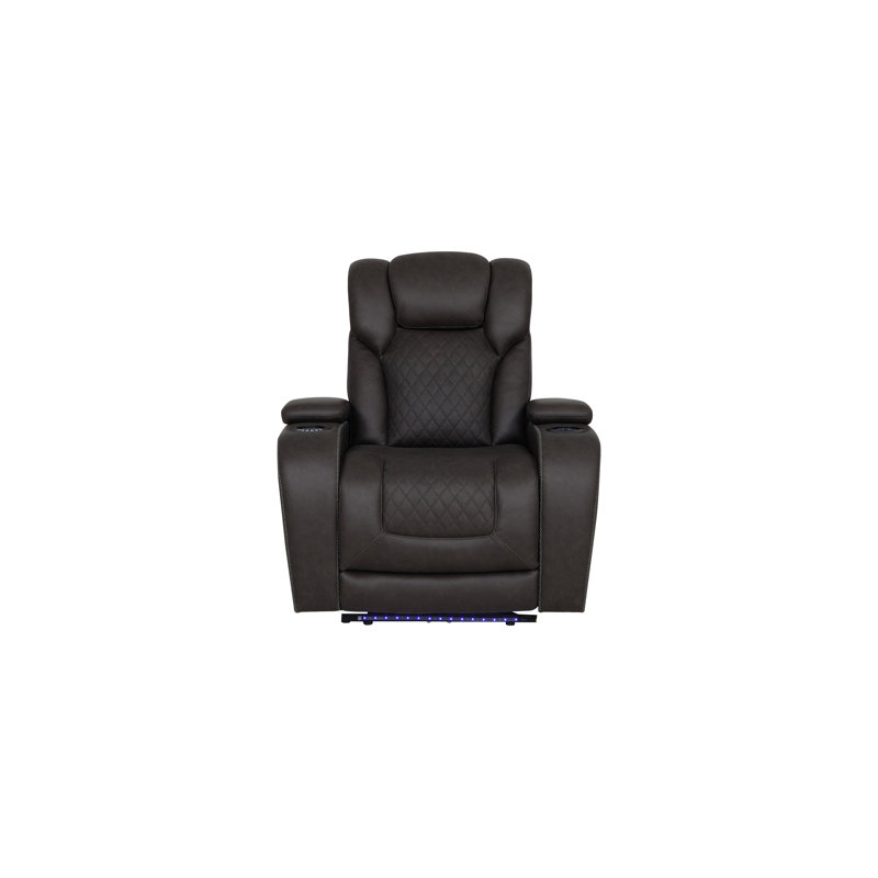 Fauteuil inclinable électrique en microfibre Wendell