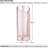  Elara 8.5" Heart-Shaped Pink Ribbed Glass Vase-1377549246