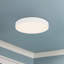 Rynn 7-in Black dimmable LED Flush Mount-695043492