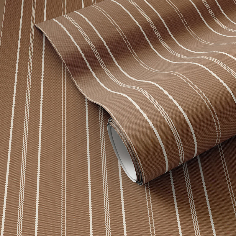 Striped Terralon Wallpaper Roll by Getty Images, Teracotta I