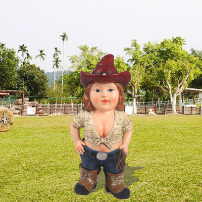  Wild West Gnome Garden Statue