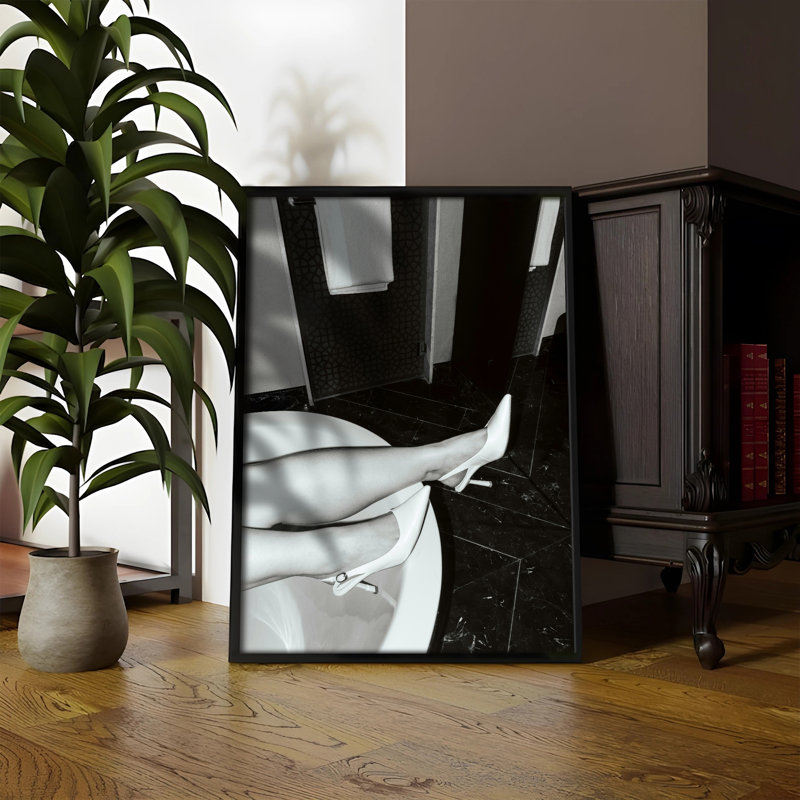 Affiche de salle de bain Z Studio, Structure noire
