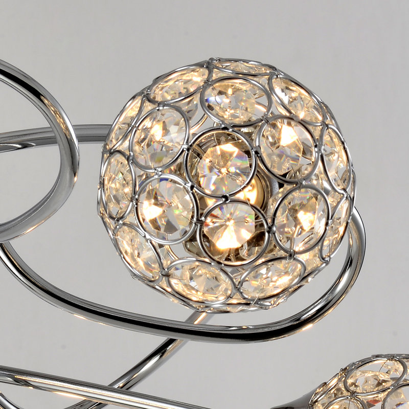 Bridget 5 - Light 19.7" Sphere Semi Flush Mount