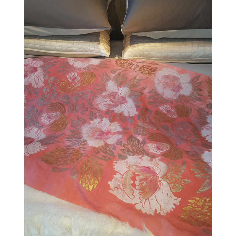 Flowers 5 Linen Throw