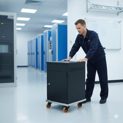 Chariot de chariot et de chariot robuste Comprend un cadre en aluminium de 18 po x 12 po avec roulettes professionnelles en TPU de 3 po, avec option de frein.