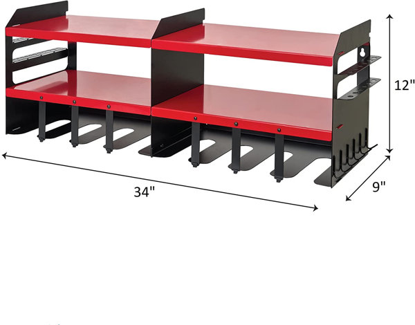 ASTER-FORM CORP 8 Drill Holder - Power Tool Organizer, Wall Mount