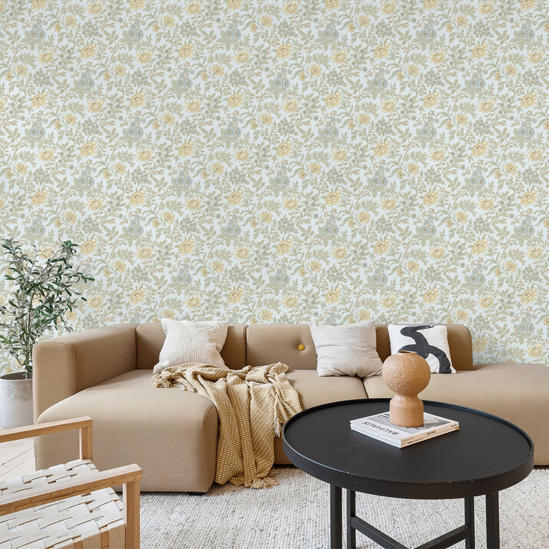 10.05m X 53cm Matte Metallic Wallpaper Roll, Blue