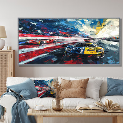 «American Sports Car At The Race Track III - Race Tracks», art mural