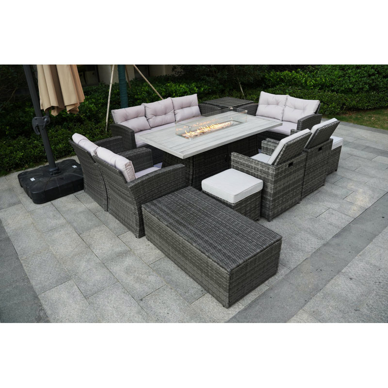 Stills 9 - Person Patio Conversation Sets with Cushions