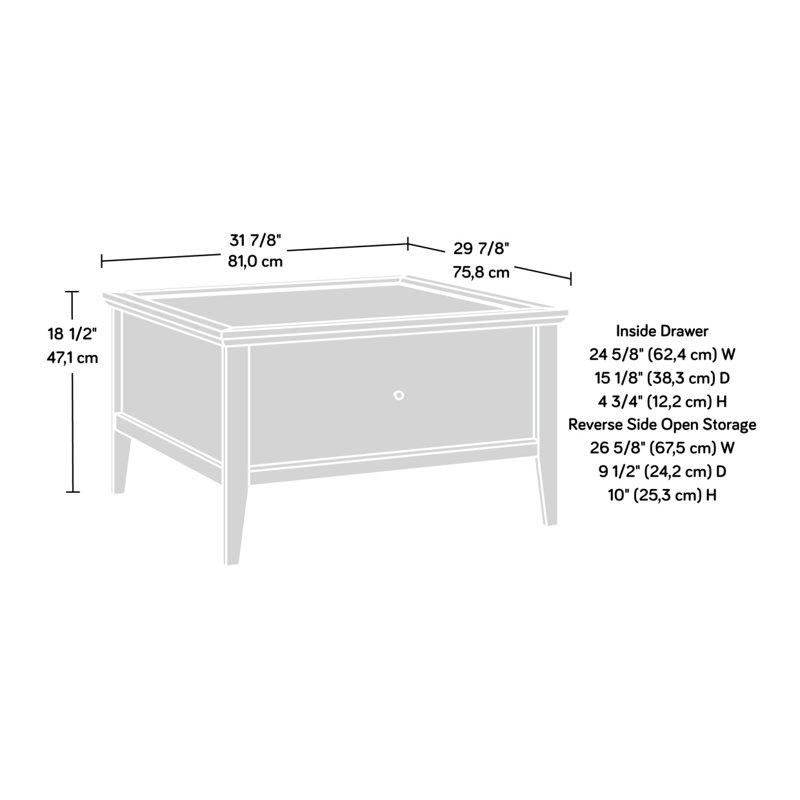 Coffee Table, LIGHT GREY Finish