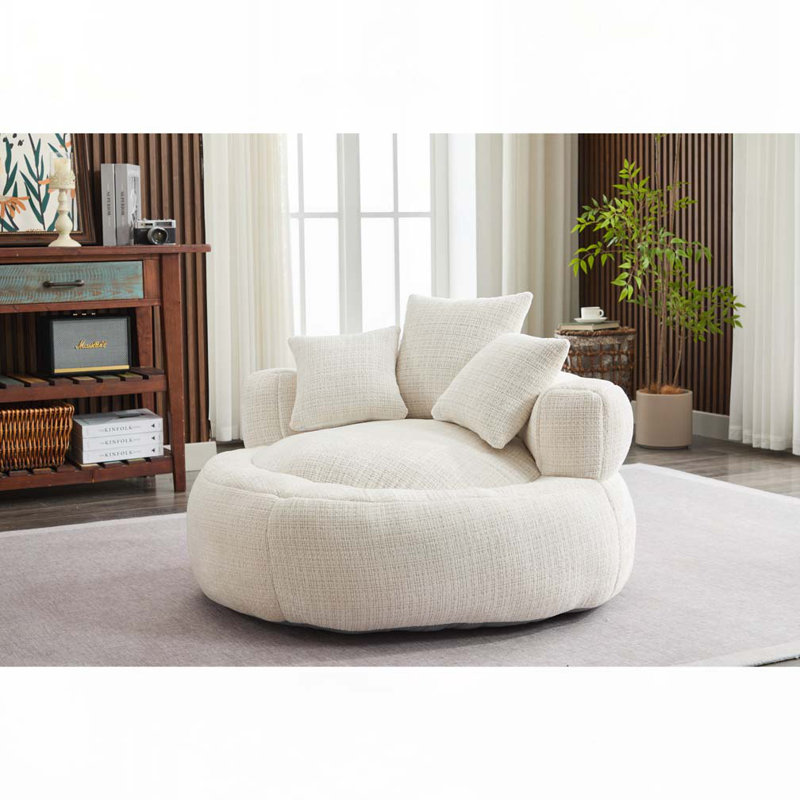 Fauteuils à billes en mousse, Blanc