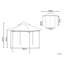 Wilamette 3m x 3m Steel Patio Gazebo-964281301
