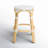 Alastair 24" Rattan Counter Stool - Glossy White/ Natural Rattan Frame-88071859-88071842