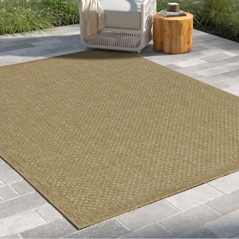 Indoor/Outdoor Area Rug, Rectangle 5'3" x 7'3", Natural