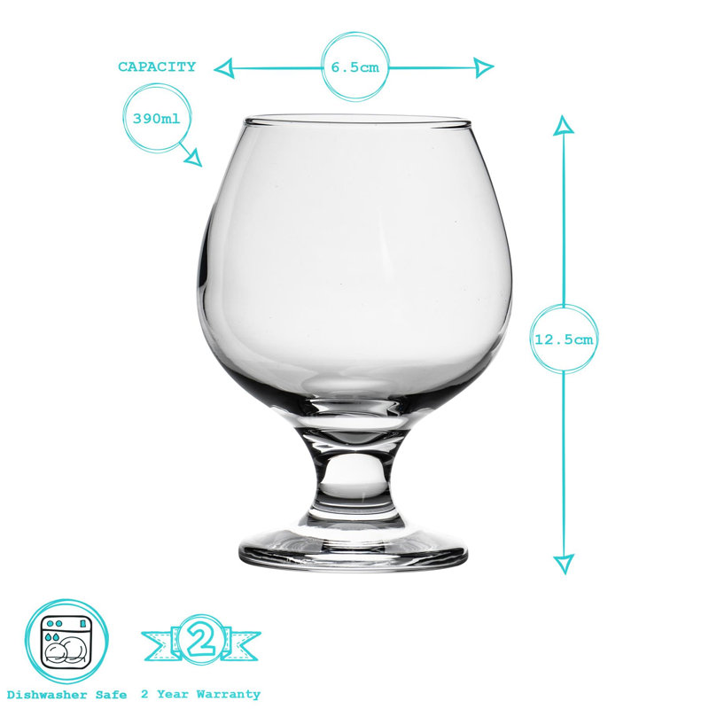 390ml Drinking Glass, 6