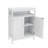 White Bathroom Floor Cabinet With Double Shutters, Dependable , Painting, Generous Storage, Simple Assembly Procedure Smooth Large Required