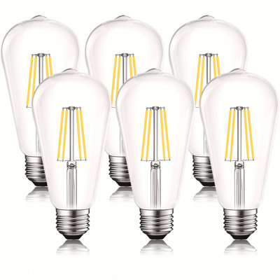 8 Watt (75 Watt Equivalent), ST19 LED, Dimmable Light Bulb, E26/Medium (Standard) Base