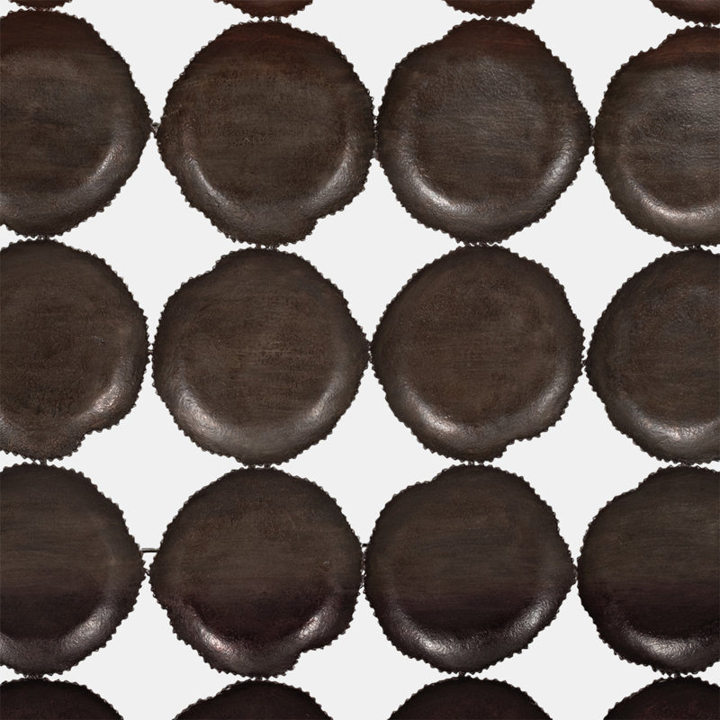 70" x 56" Metallic Ombre Iron Wall Art in Bronze and Black