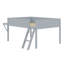 Lit mezzanine en bois avec bureau et DEL-532295747