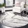 Tapis abstrait gris Swindle