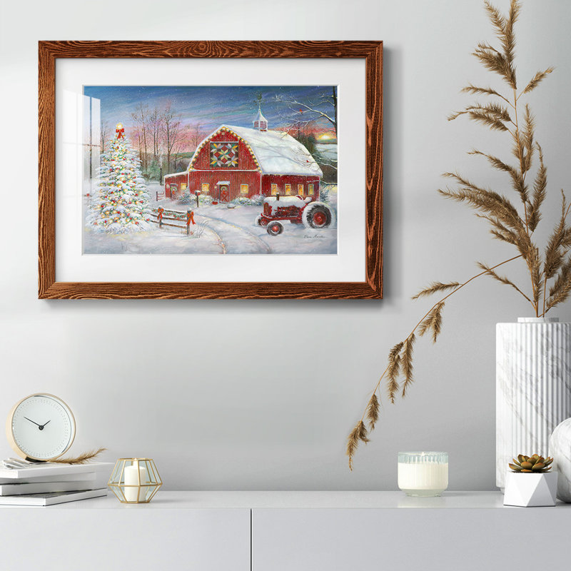 Anticipating Christmas, reproduction d'art encadrée, Érable, H 22 po x l 32 po x P 1,5 po