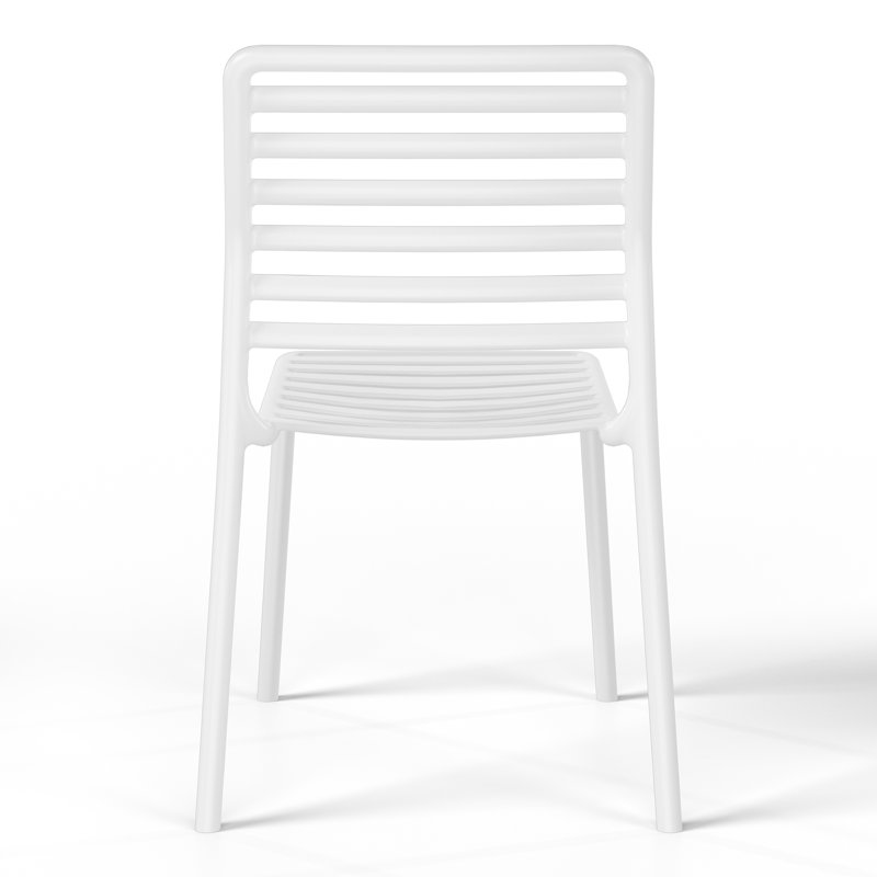 Chaise d'appoint de salle à manger Delron, Blanc