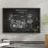 « j. canfield motocyclette », reproduction d’impression sur toile en gris anthracite