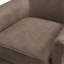 Fauteuil d'appoint pivotant en similicuir en cuir espresso-282586879