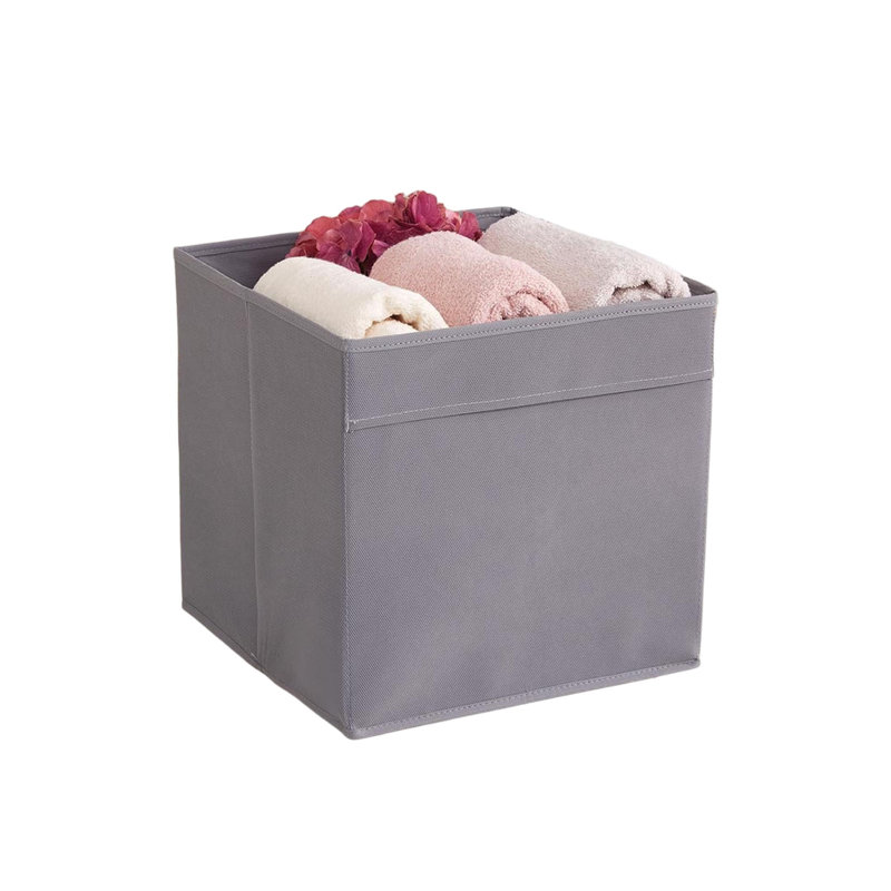 Cubby Minimalist Felt Storage Box, Smoked