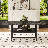 A 71 * 35.4 Inch Dining Table With A Tabletop Cleverly Pieced Together By Four Black Textured MDF Boards. There Is A 43.3 * 19.7 Storage Platform Below The Desktop. Very Suitable For Family Gatherings-1560936375
