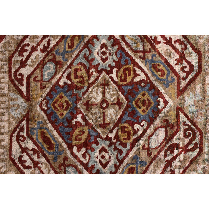 One-of-a-Kind Rectangle 4'2" X 5'2" Hand Knotted Area Rug