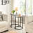Baina 23.5"H Round Nesting End Table Set with Metal Frame-51277088