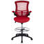Mid-Back Mesh Ergonomic Drafting Chair with Adjustable Foot Ring and Flip-Up Arms-806635314