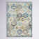 Hillsby Machine Woven Oriental Blue/Yellow/Gray Area Rug