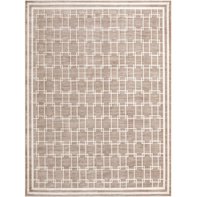 Tapis beige contemporain Ogorman